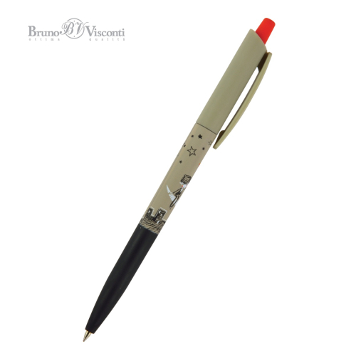 Ручка шар авто BV HappyClick Романтика  20-0241/05 0,5мм син Небо