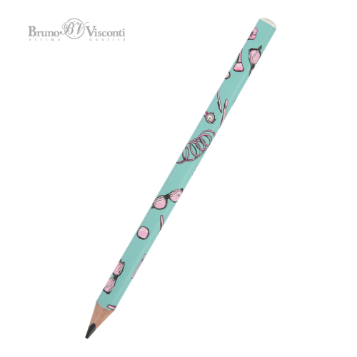 Карандаш ч/г BV Happy Graphix jumbo 21-0062/02 Life style Pink dream 4В трехгран