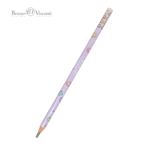 Карандаш ч/г пластик BV ArtGraphix 21-0049/16 Zefir My sweet Зефирки трехгран