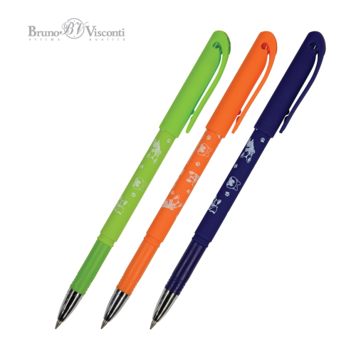 Ручка пиши-стирай BV DeleteWrite Art Щеночки 20-0259 0,5мм син(НЕБО)