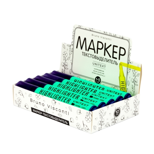Маркер текстовой 5мм кос BV UniText 22-0033 зеленый