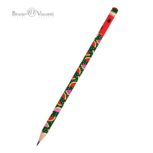 Карандаш ч/г BV Happy Graphix 21-0030/13 Арбузы трехгран