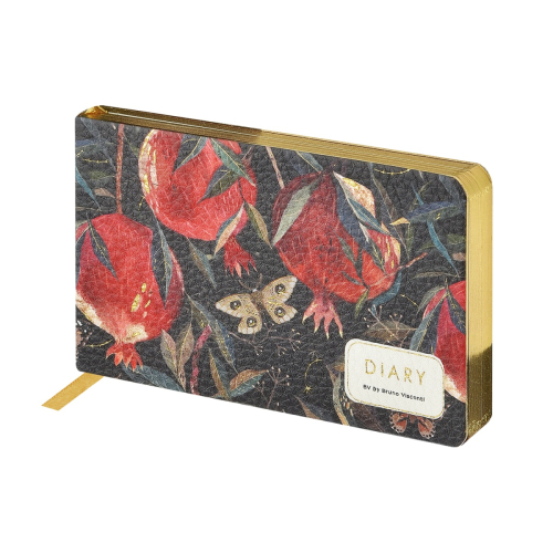 Еженедельник А6 к/з фотопеч гориз 80л BV Гранатзолот обрез 3-741/09