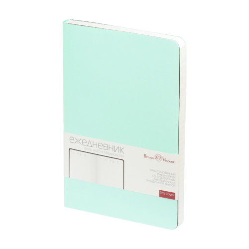 Ежедневник А5 к/з 136л Альт MEGAPOLIS Flex Зефирный мятный 3-531/36 (М?)