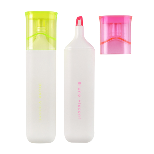 Маркер текстовой 5мм кос BV Рrimavera 22-0161 желтый розовый неон