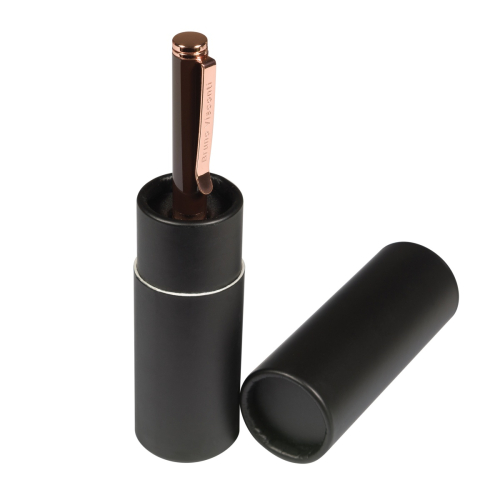 Ручка шар BV Venezia Classico тубус кар 20-0385/02-12 1мм син корпус коричн тубус черн