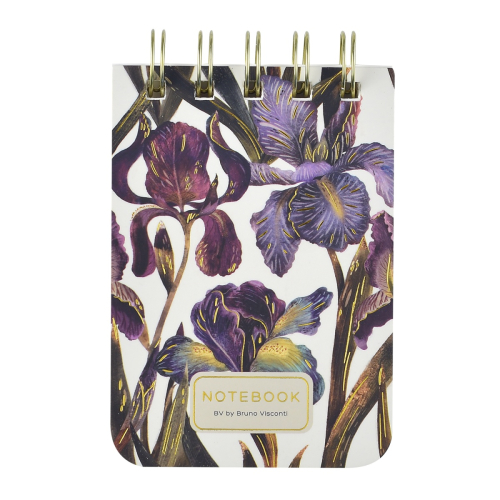 Блокнот А7 т/о 100л спираль BV CJ Ирисы 3-100-009/09