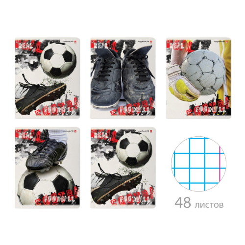 Тетрадь 48л рис спорт Настоящий футбол 7-48-597 Альт