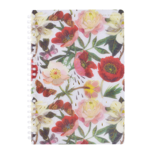 Тетрадь А5 пл/о 60л спираль силик Пионы 7-60-1268/11 BV