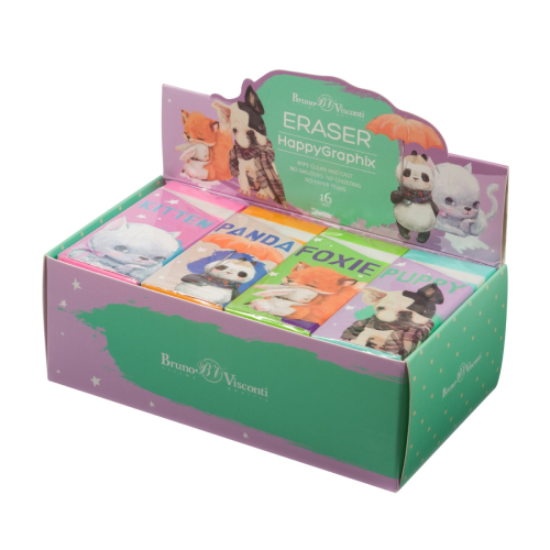 Ластик BV 42-0025 Happy Graphix Зверята