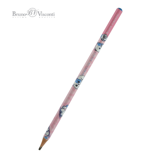 Карандаш ч/г пластик BV Kawaii Animals Котик 21-0074/04 НВ (42шт)