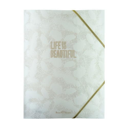 Папка на резинках Альт 14-039 Листочки перышки (Р?)