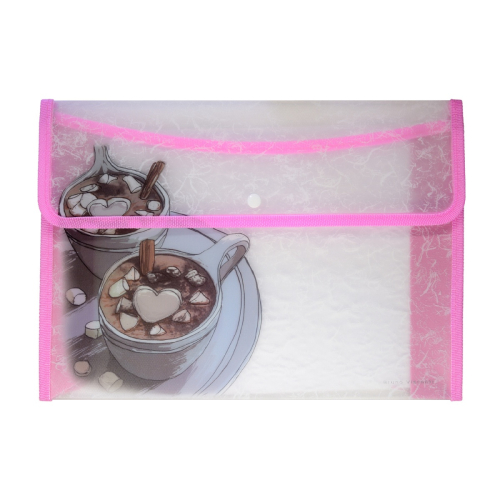 Папка для тетрадей А4 1отд кнопка Альт 14-030/06 Кофемания Горячий шоколад (Н?)