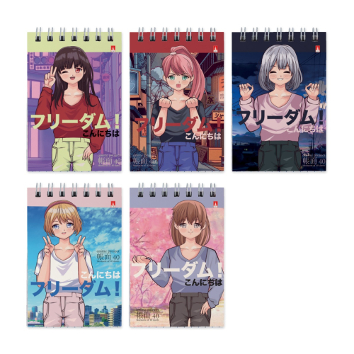 Блокнот А7 40л спираль Anime Freedom 3-40-728Д  Альт