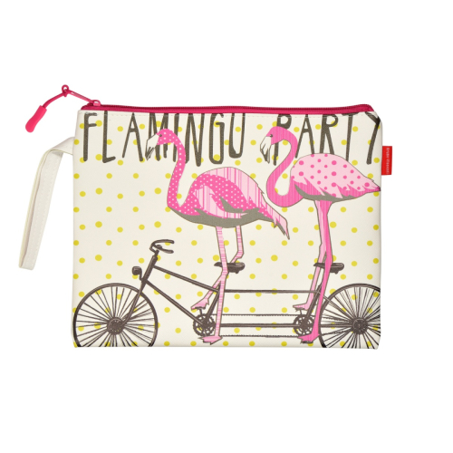 Папка-конверт на молнии А5 к/з Альт 14-002/02 Фламинго