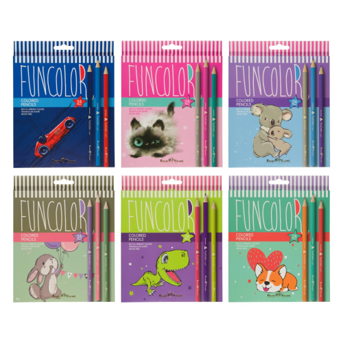 Набор карандашей 24цв 2кат BV 30-0062 Funcolor пластик
