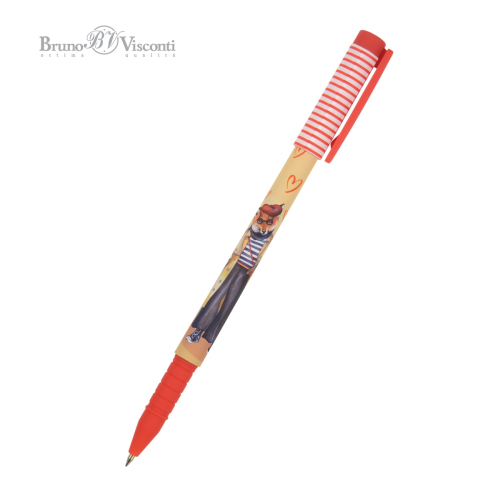 Ручка шар BV FunWrite Лиса в кедах 20-0212/71 0.5мм син