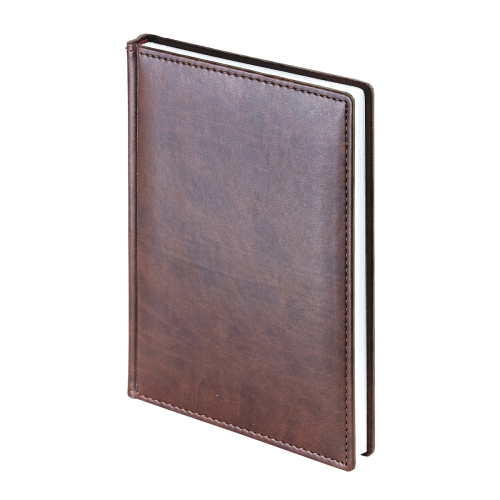 Ежедневник А4 к/з 136л Альт Velvet 3-116/03 коричневый