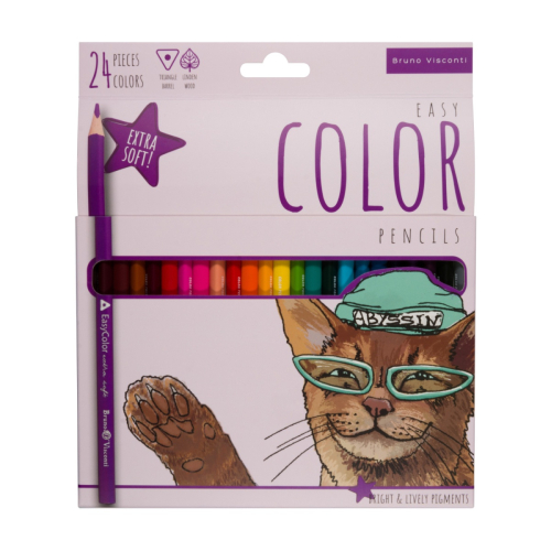 Набор карандашей 24цв 2кат BV 30-0032 Easycolor
