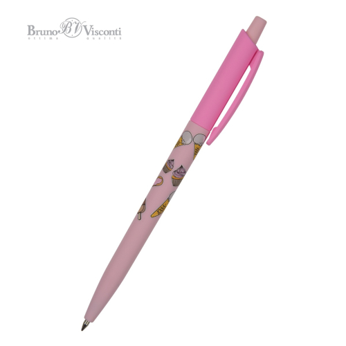 Ручка шар авто BV HappyClick Пончики 20-0241/28 0,5мм син