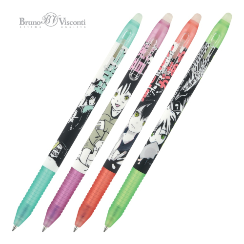 Ручка пиши-стирай авто BV DeleteSlimClick Manga Anime.City 20-0321/21 0,5 син