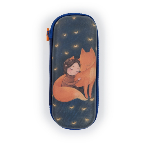 Пенал-косметичка футляр 220*95*50 Альт 14-057/01 Лисенок и девочка