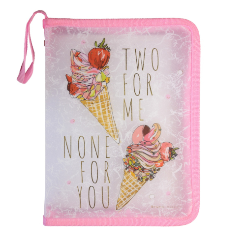 Папка для тетрадей А5 круг 1отд Альт 14-031/05 Мороженое