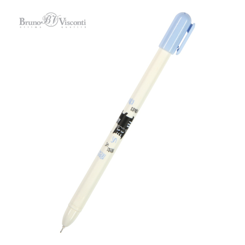 Ручка гел BV 20-0292/04 CoolWrite Котик 0.38 мм син