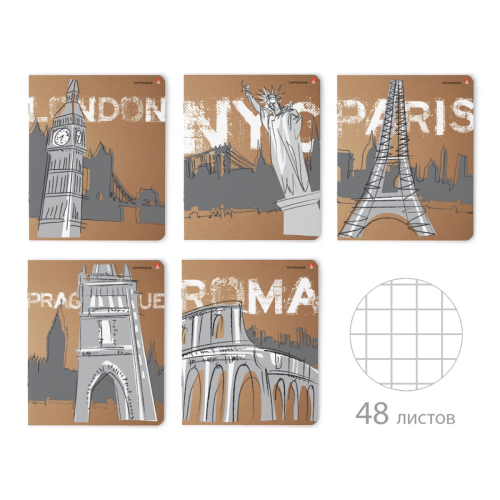 Тетрадь 48л рис крафт Городская мечта 7-48-621 Альт