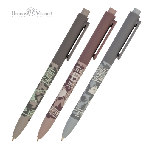 Ручка шар авто BV FunClick Top Secret 20-0297/11 0,7мм син