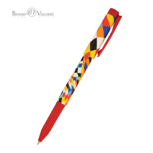 Ручка шар BV FreshWrite Калейдоскоп 20-0214/35 0,7мм син