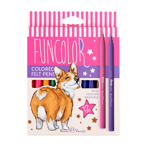 Фломастеры 12цв BV 32-0067 Funcolor