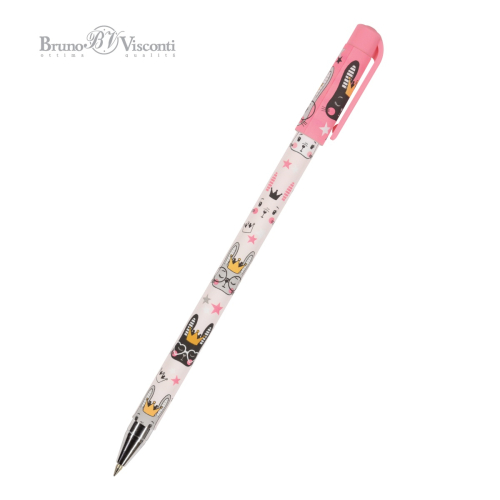 Ручка шар BV HappyWrite Зайка 20-0215/47 0.5мм син