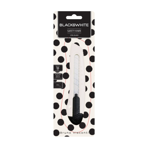 Нож канцелярский 18мм BV 2-249/02 Finecut черн лезвие