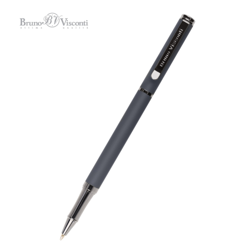 Ручка шар BV Venezia Pragmatico 20-0384/03 1мм син корпус серый