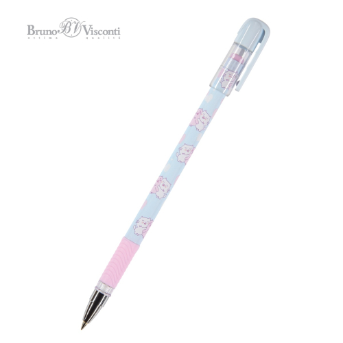 Ручка шар BV MagicWrite Обнимашки Котята  20-0240/34 0.5мм син