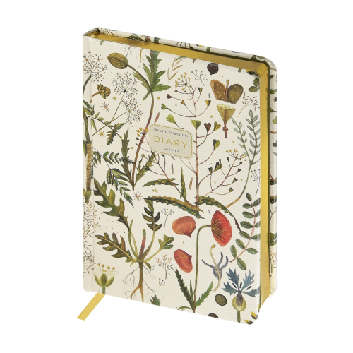 Ежедневник А5 к/з фотопеч 120л BV Луговые травы золотой обрез 3-744/01