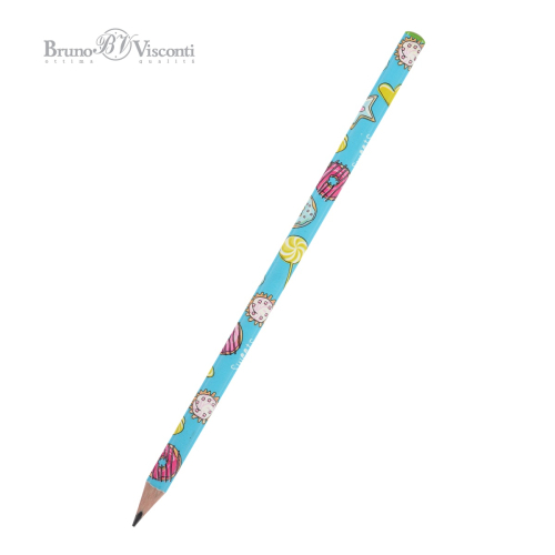 Карандаш ч/г BV Happy Graphix 21-0030/49 Сладкое настроение Пончики трехгран