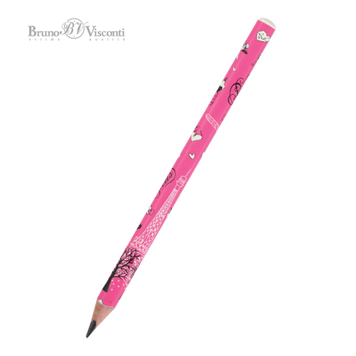 Карандаш ч/г BV Happy Graphix Jumbo 21-0062/05 Романтическое Путешествие Париж 4В