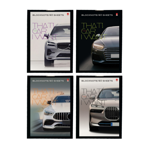 Блокнот А7 40л Машины 3-40-109Д Альт