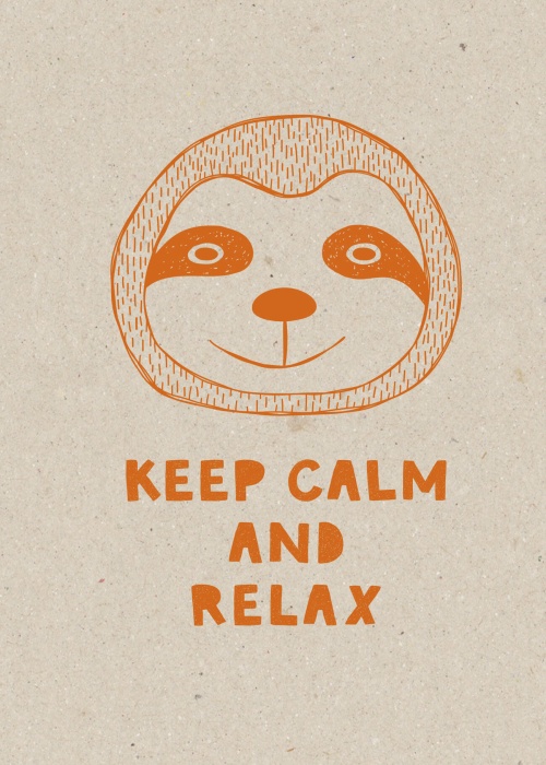 Keep calm and relax. Тетрадь (А5, 48 л., УФ-лак, накидки)