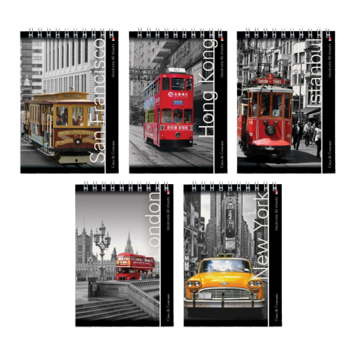 Блокнот А6 40л спираль Города 3-40-081 Альт