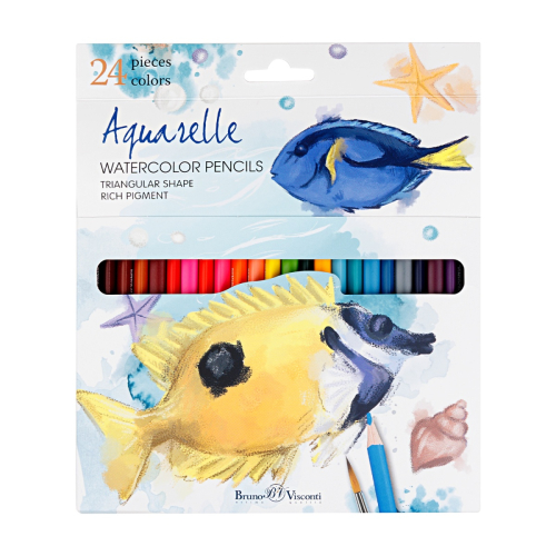 Набор акварельных карандашей 24цв BV 30-0136 Dream World