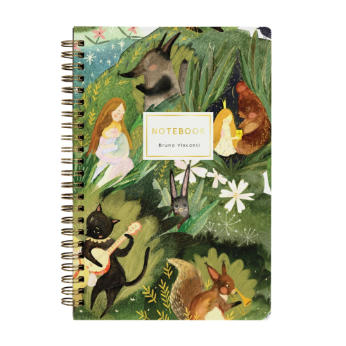 Тетрадь А5 т/о 60л спираль в точку ЛЕСНАЯ СКАЗКА 7-60-203 02 BV тон бл