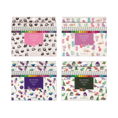 Фломастеры 24цв BV 32-0026 Happycolor
