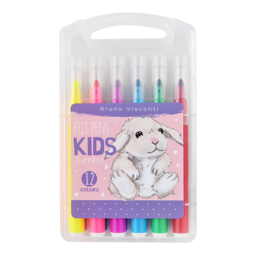 Фломастеры утолщ 12цв BV 32-0033 Jumbo junior пласт фут