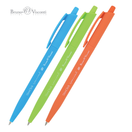 Ручка шар авто BV SlimClick Special 20-0077  0,5мм син