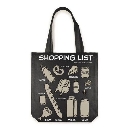 Сумка с ручками ткань 340*360*70 BV 16-004-02/05 Black market черная