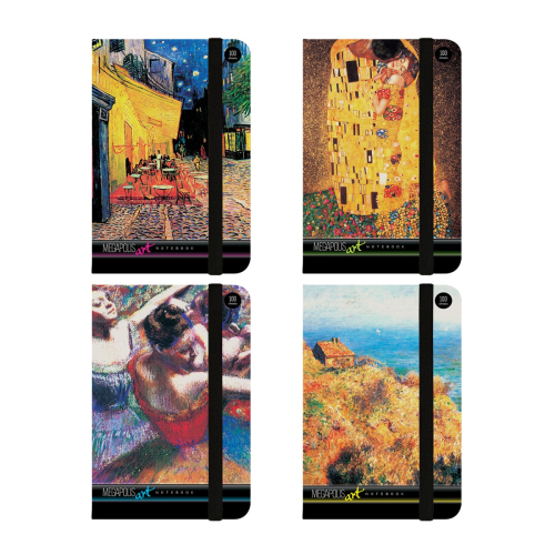 Блокнот А6 100л MEGAPOLIS резинка 3-478/01 Альт Искусство