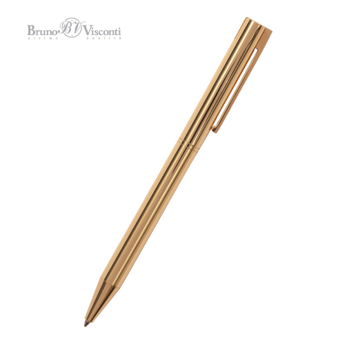 Ручка шар поворот BV Bergamo 20-0352 0.7мм син корпус золото